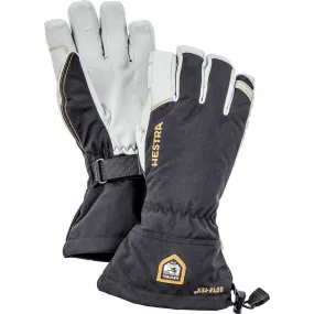 Hestra Ski Gloves Army Leather Gore-Tex Black White