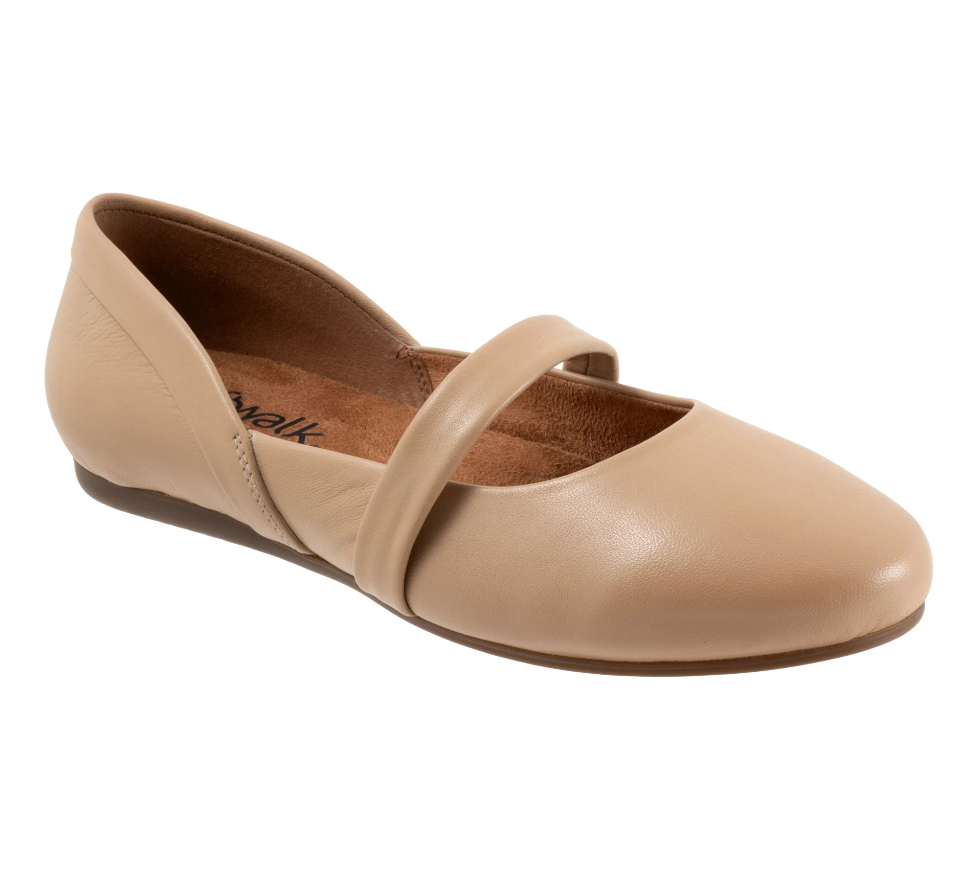 Softwalk Samara Leather Top Strap Flat