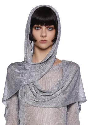 Tempo Metallic Wrap Scarf-